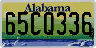AL license plate 65CQ336
