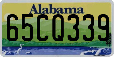 AL license plate 65CQ339