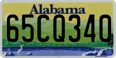 AL license plate 65CQ340