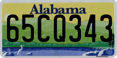 AL license plate 65CQ343