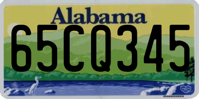 AL license plate 65CQ345