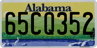 AL license plate 65CQ352