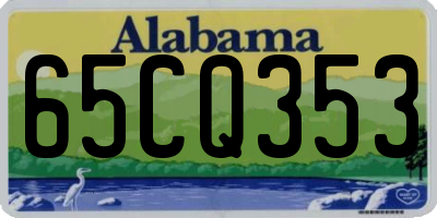 AL license plate 65CQ353