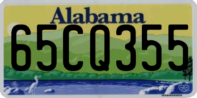 AL license plate 65CQ355