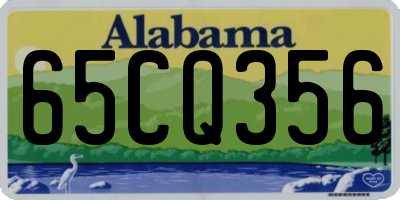 AL license plate 65CQ356