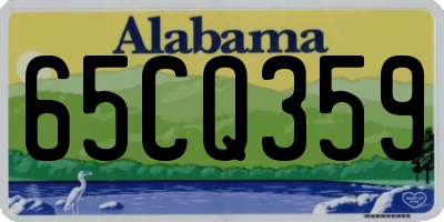 AL license plate 65CQ359