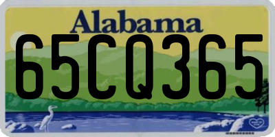 AL license plate 65CQ365