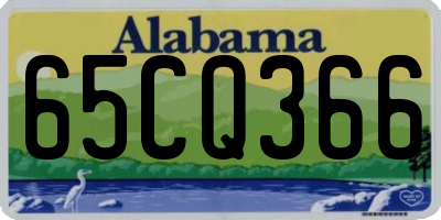 AL license plate 65CQ366