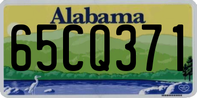 AL license plate 65CQ371