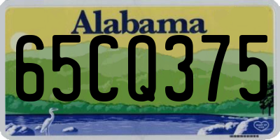 AL license plate 65CQ375
