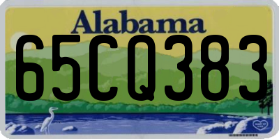 AL license plate 65CQ383