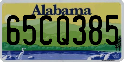 AL license plate 65CQ385