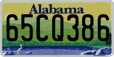 AL license plate 65CQ386