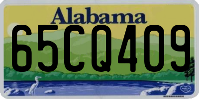 AL license plate 65CQ409