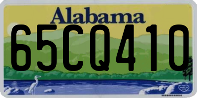 AL license plate 65CQ410
