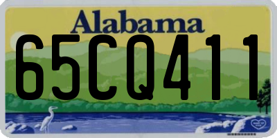 AL license plate 65CQ411