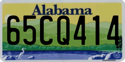 AL license plate 65CQ414