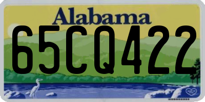AL license plate 65CQ422