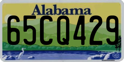 AL license plate 65CQ429