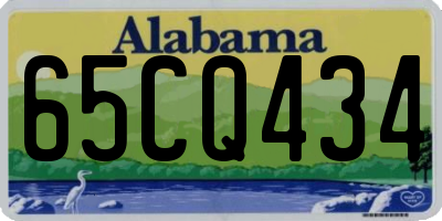 AL license plate 65CQ434