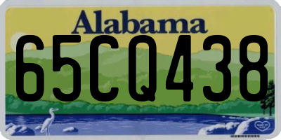 AL license plate 65CQ438