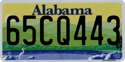 AL license plate 65CQ443