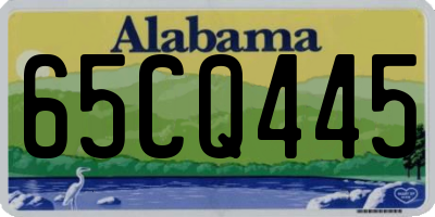 AL license plate 65CQ445