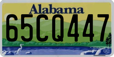 AL license plate 65CQ447