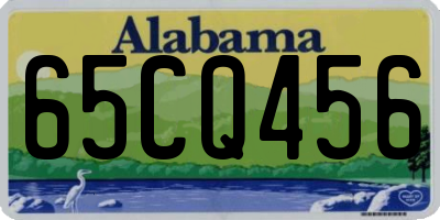 AL license plate 65CQ456