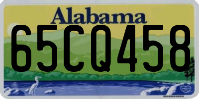 AL license plate 65CQ458