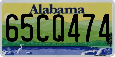AL license plate 65CQ474