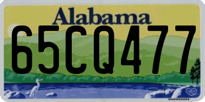 AL license plate 65CQ477