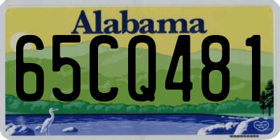 AL license plate 65CQ481