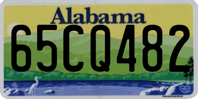 AL license plate 65CQ482