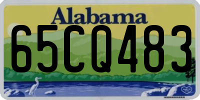 AL license plate 65CQ483