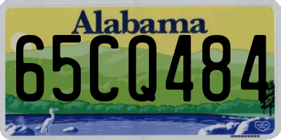 AL license plate 65CQ484