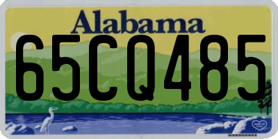 AL license plate 65CQ485