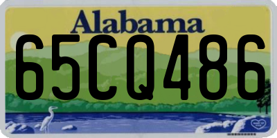 AL license plate 65CQ486