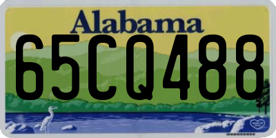AL license plate 65CQ488