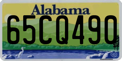 AL license plate 65CQ490