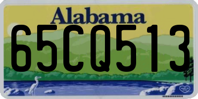 AL license plate 65CQ513
