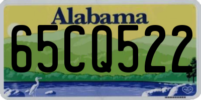 AL license plate 65CQ522