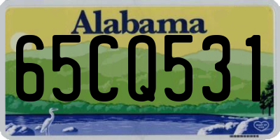 AL license plate 65CQ531