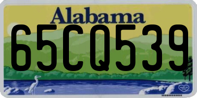 AL license plate 65CQ539