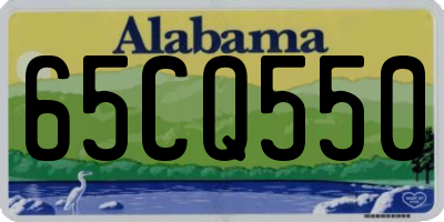 AL license plate 65CQ550