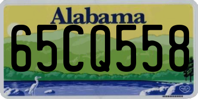 AL license plate 65CQ558