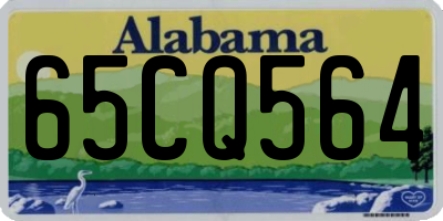 AL license plate 65CQ564