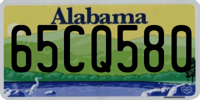 AL license plate 65CQ580