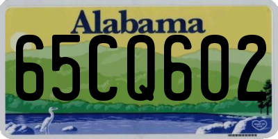 AL license plate 65CQ602