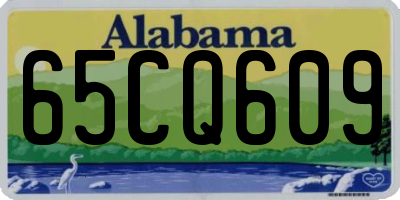 AL license plate 65CQ609